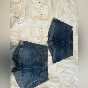 7forallmankind shorts size 24
